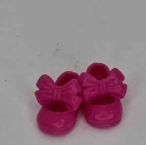Mattel Barbie Chelsea Doll Shoes  Pink Mary Janes with Bows